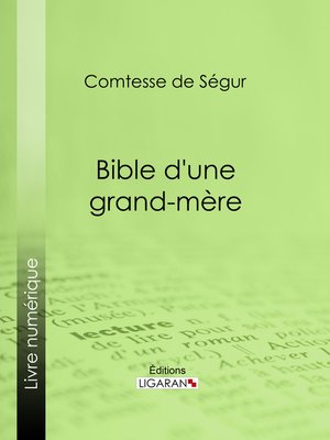 cover image of Bible d'une grand-mère